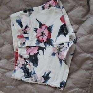 LEVI'S JEANS FLORAL LITTLE GIRLS SHORTS
